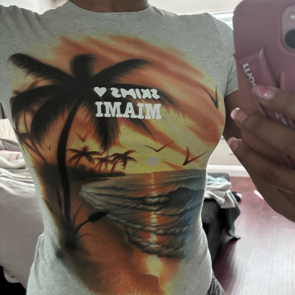 SKIMS Tops - Skims Miami Beach Graphic T-Shirt